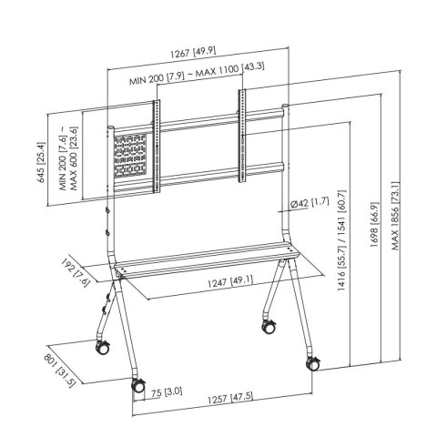 Uchwyt Stołowy do Monitora Vogel's 7410210 65" 98"