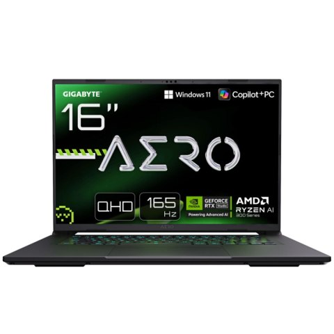 Laptop Gigabyte AERO X16 16" 16 GB RAM 1 TB SSD geforce rtx 5060 Qwerty Hiszpańska Qwerty portugalski