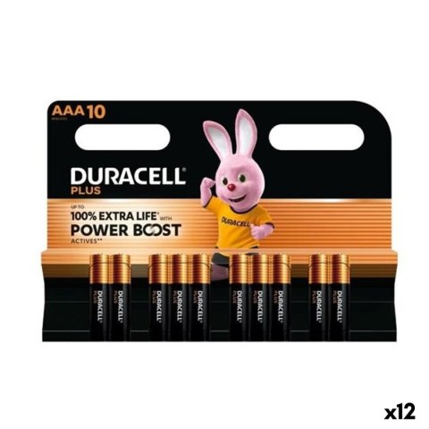 Baterie Alkaliczne DURACELL PLUS POWER 1,5 V AAA 10 Części (12 Sztuk)