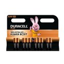 Baterie Alkaliczne DURACELL PLUS POWER 1,5 V AAA 10 Części (12 Sztuk)