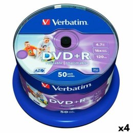 DVD+R Verbatim 4,7 GB 16x 50 Części (4 Sztuk)