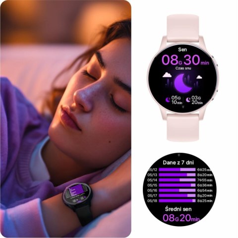 Smartwatch Forever GSM192507 Różowy 1,28"