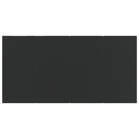 7-częściowy zestaw mebli ogrodowych, czarny, polirattan