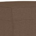 3-cz. komplet wypoczynkowy z poduszkami, brązowy, tkanina