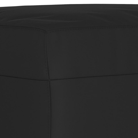 3-cz. komplet wypoczynkowy z poduszkami, czarny, mikrofibra