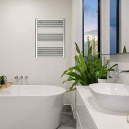 Elektryczna Suszarka na Ręczniki Ścienna Haeger TW-30C.004A 300 W 80 x 60 cm