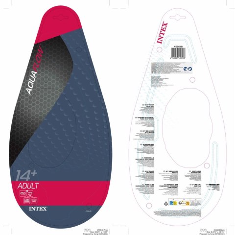 Gogle do nurkowania z rurką Intex Reef Rider Niebieski