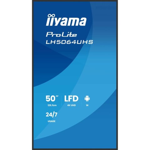 Monitor Iiyama LH6564UHS-B1AG 65" 4K Ultra HD