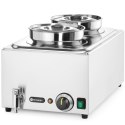 Bemar elektryczny podgrzewacz stacja do zupy z pojemnikami 2 x 4 l 1000 W