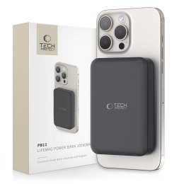 Powerbank 10000mAh MagSafe USB-C 15W z kablem USB-C - czarny