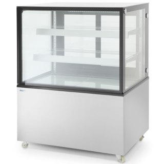 Witryna chłodnicza przeszklona ekspozycyjna 2 półki 300 l 480 W