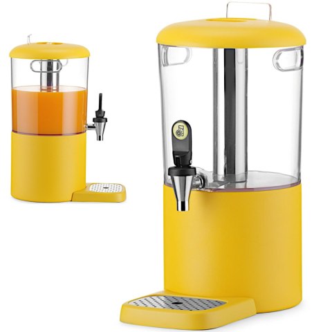 Dyspenser dozownik chłodzący do soków napojów UNIQ 4 l - żółty