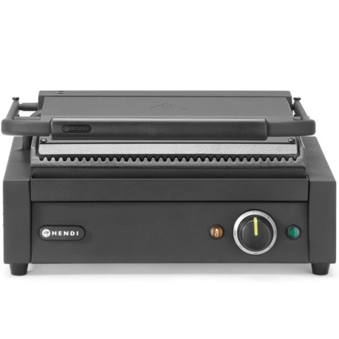 Grill elektryczny kontaktowy z płytą ryflowaną 340x235 mm 2200 W