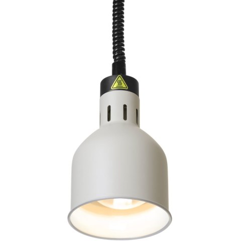 Lampa do podgrzewania potraw wisząca cylindryczna śr. 175 mm 250 W - biała