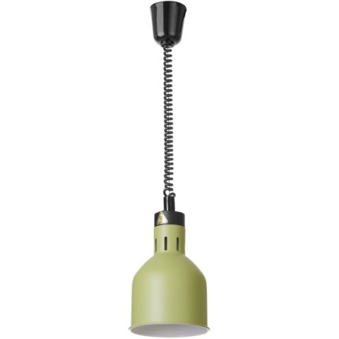 Lampa do podgrzewania potraw wisząca cylindryczna śr. 175 mm 250 W - zielona