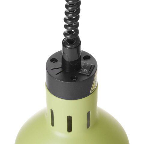 Lampa do podgrzewania potraw wisząca cylindryczna śr. 175 mm 250 W - zielona