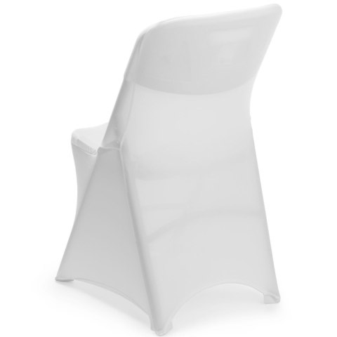 Pokrowiec na krzesło cateringowe bez prasowania - biały