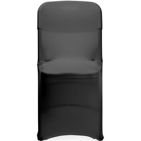 Pokrowiec na krzesło cateringowe bez prasowania - czarny