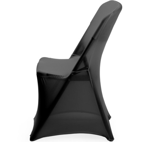 Pokrowiec na krzesło cateringowe bez prasowania - czarny