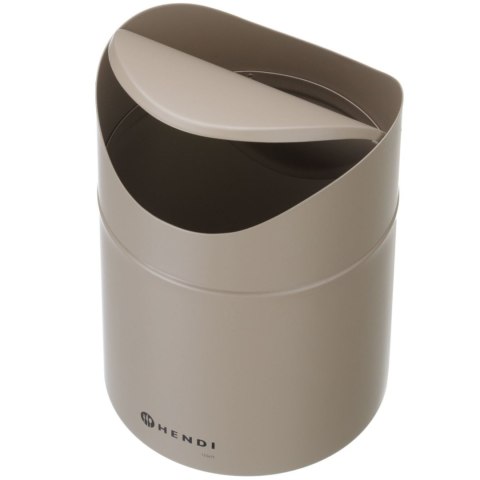 Śmietniczka kosz stołowy z uchylną pokrywą 1.2 l - beżowy