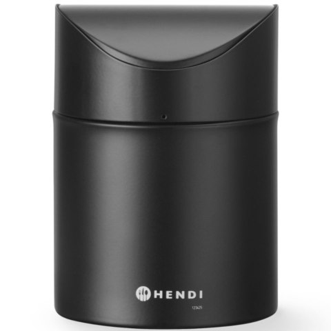 Śmietniczka kosz stołowy z uchylną pokrywą 1.2 l - czarny