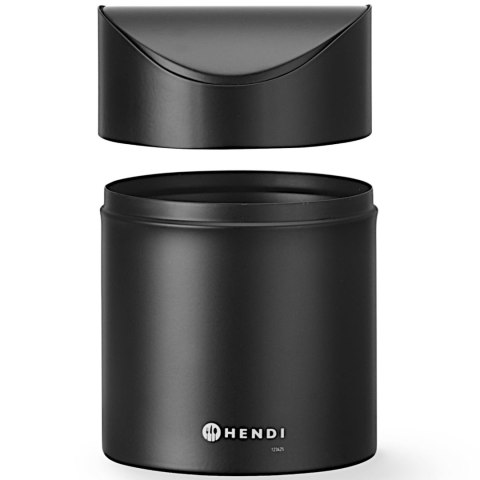 Śmietniczka kosz stołowy z uchylną pokrywą 1.2 l - czarny