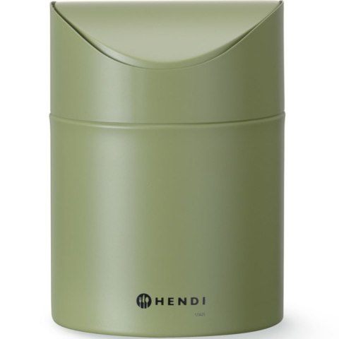 Śmietniczka kosz stołowy z uchylną pokrywą 1.2 l - zielony