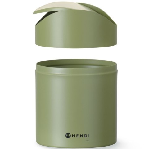 Śmietniczka kosz stołowy z uchylną pokrywą 1.2 l - zielony