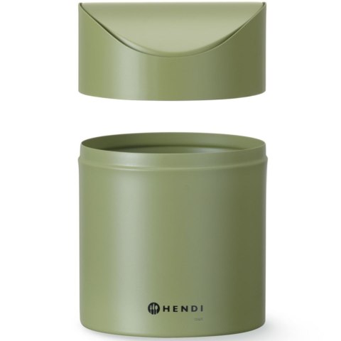 Śmietniczka kosz stołowy z uchylną pokrywą 1.2 l - zielony