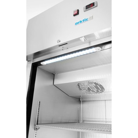 Szafa chłodnicza lodówka 1-drzwiowa 4 półki STAL GN 2/1 465 l 250 W