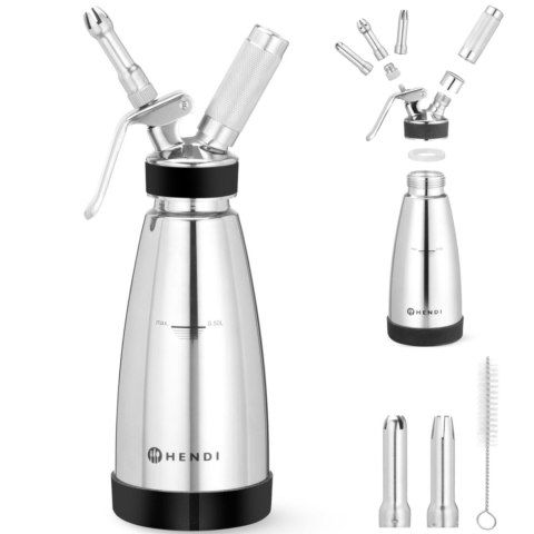 Termo syfon do sosów ciepłych i zimnych 3 końcówki 0.5 l śr. 95x275 mm