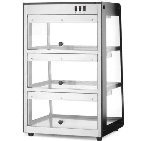 Witryna grzewcza nastawna ekspozycyjna 3 poziomy 50-70C 500 W