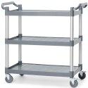 Wózek kelnerski serwisowy do 150 kg 3-półki 842x486 mm