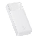 Bipow powerbank z szybkim ładowaniem 20000mAh 15W USB microUSB 25cm biały