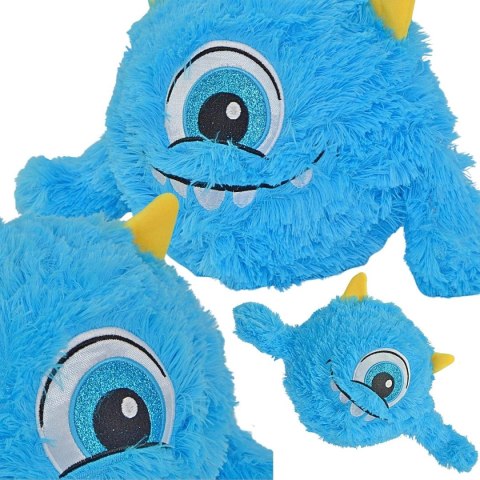 PIŁKA EMOJI 23CM Z RĄCZKAMI NIEBIESKA