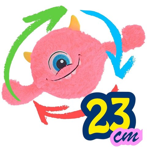 PIŁKA EMOJI 23CM Z RĄCZKAMI RÓŻOWA