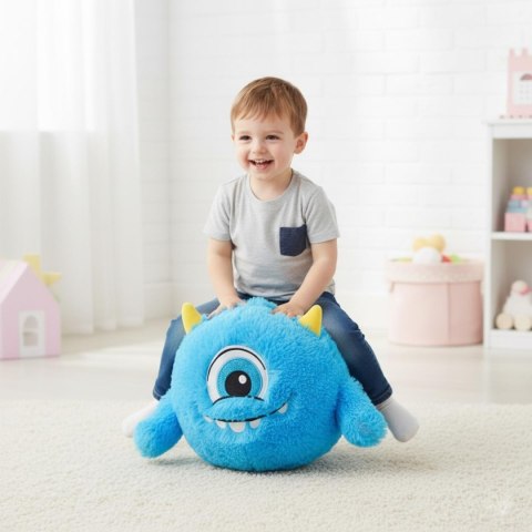 PIŁKA EMOJI 40CM Z RĄCZKAMI NIEBIESKA