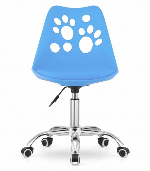 Krzesło obrotowe PRINT - niebieskie