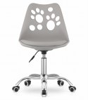 Krzesło obrotowe PRINT - szare