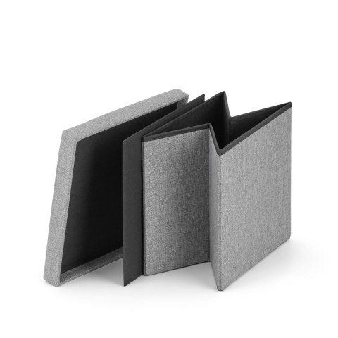 Pufa składana L - 38x38x38cm szara