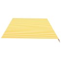 Zapasowa tkanina na markizę, żółto-biała, 6x3,5 m