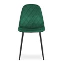 Krzesło ASTI - ciemna zieleń aksamit x 1