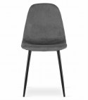 Krzesło COMO - ciemny szary aksamit x 1