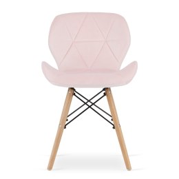 Krzesło LAGO Aksamit - róż x 1