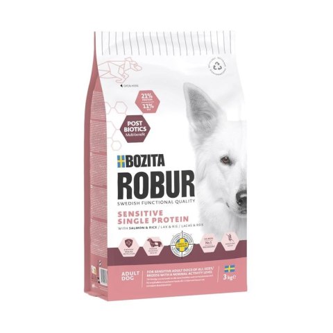 BOZITA Robur Sensitive Single Protein Salmon 3kg