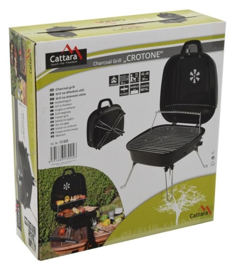 Cattara Grill węglowy CROTONE składany, 45x30x40 cm