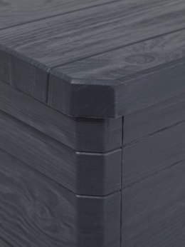 WOODYS Plastikowa skrzynia ogrodowa 280 L, grafitowa