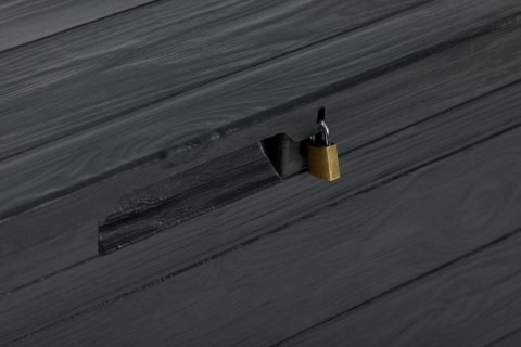 WOODYS Plastikowa skrzynia ogrodowa 280 L, grafitowa