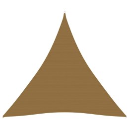 Żagiel przeciwsłoneczny, 160 g/m², taupe, 4,5x4,5x4,5m, HDPE