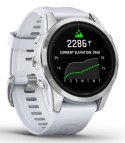 Zegarek sportowy Garmin Epix PRO (Gen 2) AMOLED 42mm SS Whitestone/Srebrny